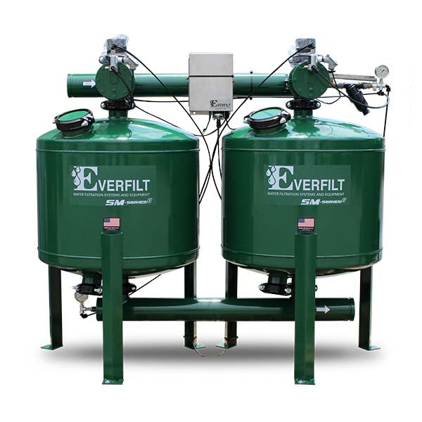 Everfilt Semi-Automatic Sand Media Filter System, Carbon Steel, 2x30"